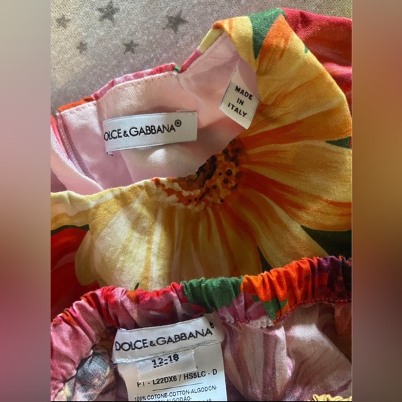 Baby Dolce&Gabbana floral dress, size 12-18 months old - Picture 3 of 3